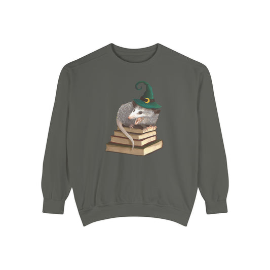Opossum Witch Unisex Garment-Dyed Sweatshirt