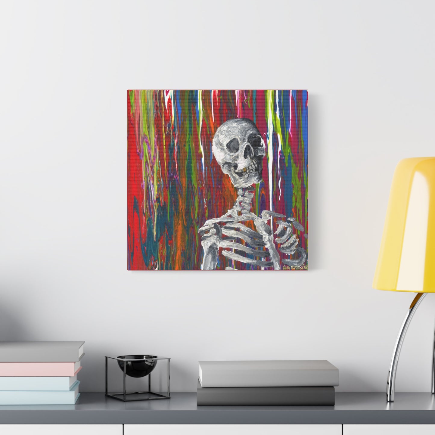 "Glitter Bones" Matte Canvas, Stretched, 1.25"