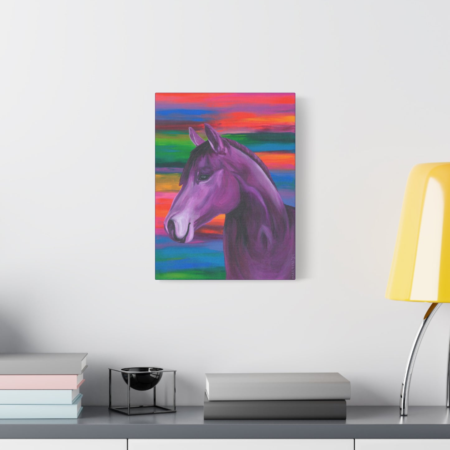 Purple Horse Canvas Gallery Wrap