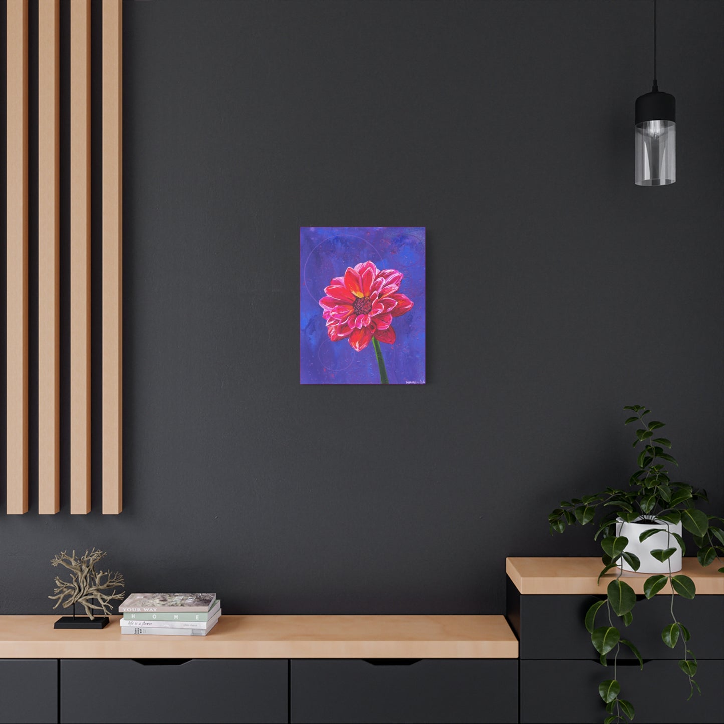 "Dahlia" Matte Canvas, Stretched, 1.25"