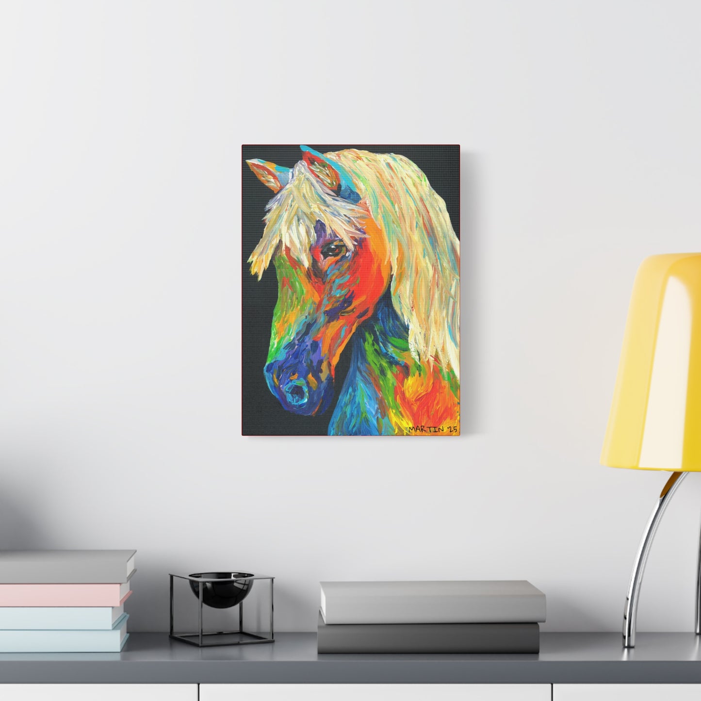 Rainbow Horse Canvas Gallery Wrap