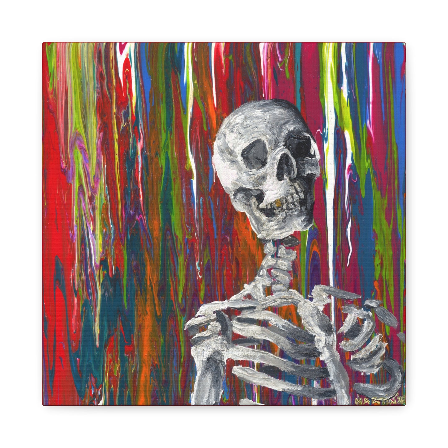 "Glitter Bones" Matte Canvas, Stretched, 1.25"