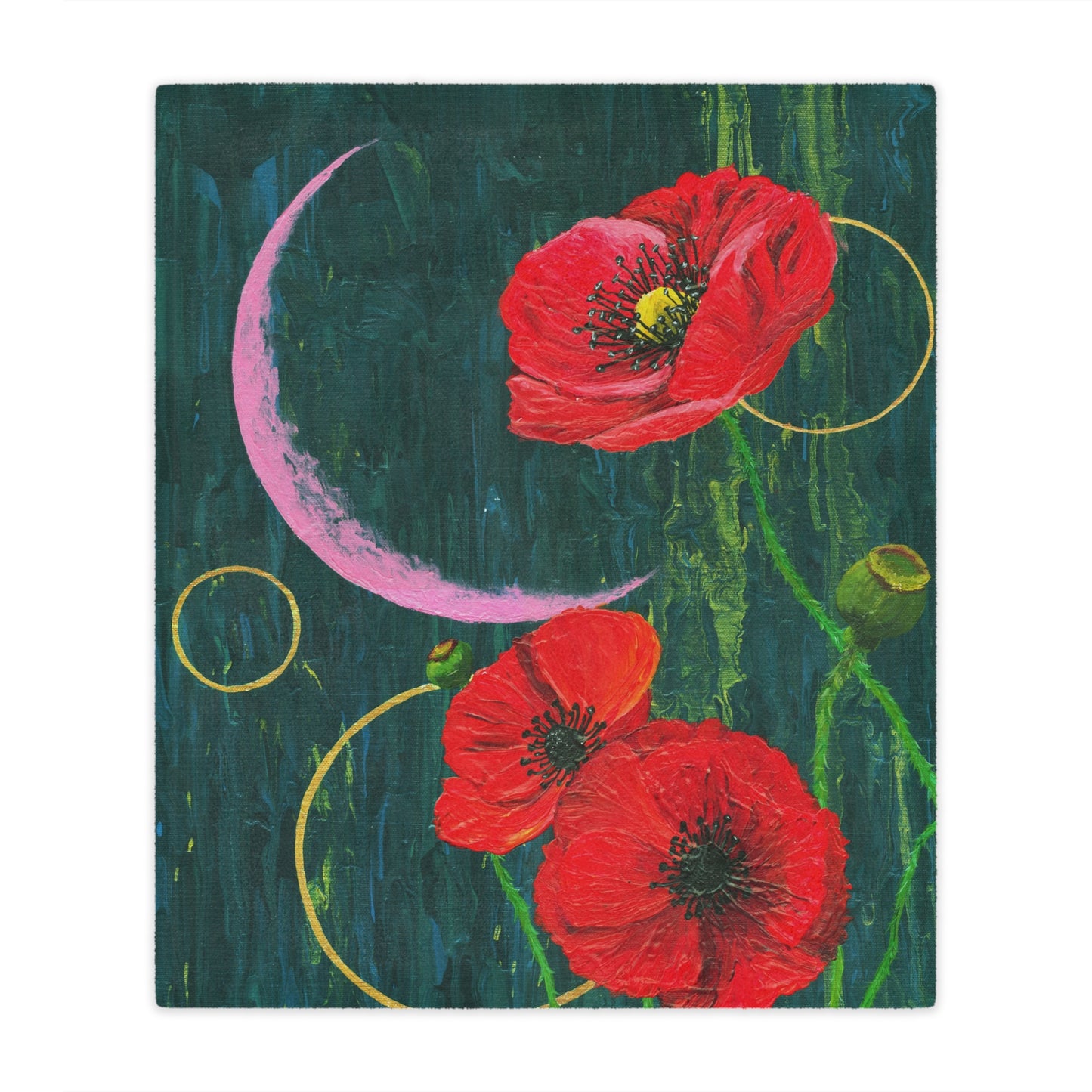 "Poppies" Minky Blanket