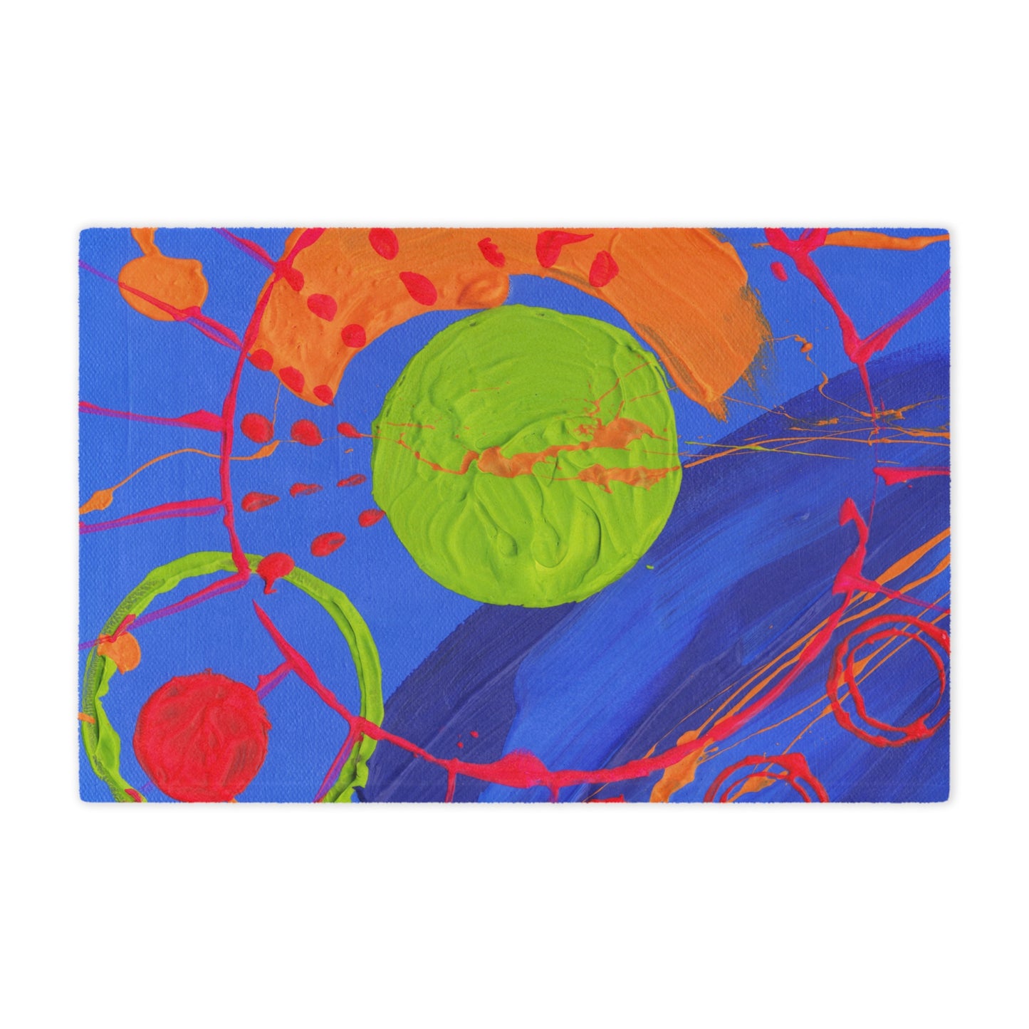 "Cobalt Abstract" Minky Blanket