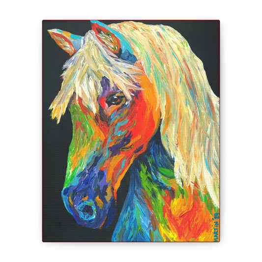 Rainbow Horse Canvas Gallery Wrap