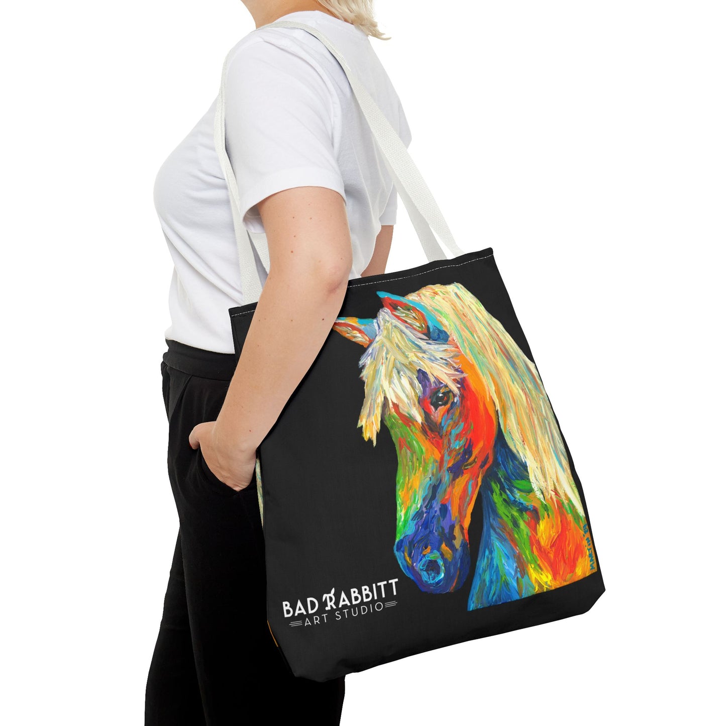 Rainbow Horse Tote Bag (AOP)