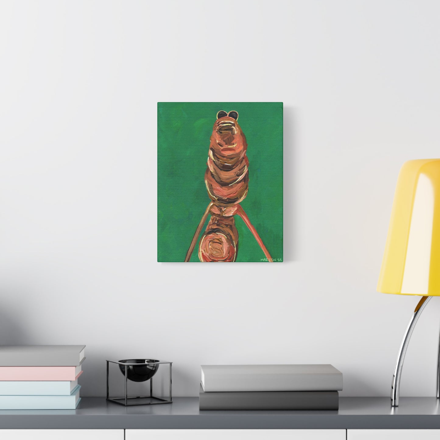 Marcus the Worm Matte Canvas, Stretched, 1.25"