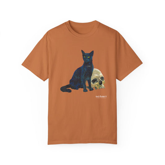 Gene Parmesan with the Skull of Dave's Enemy Unisex Garment-Dyed T-shirt