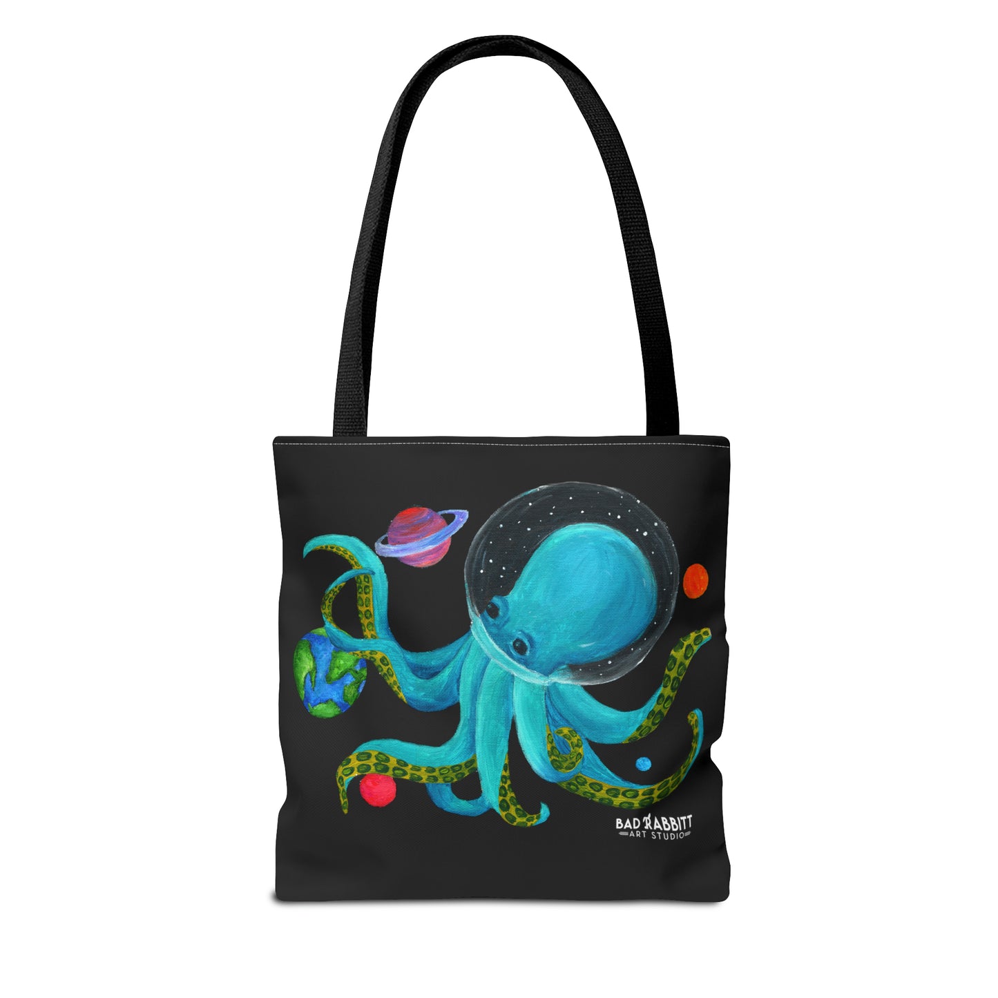 Octopus in Space Tote Bag (AOP)