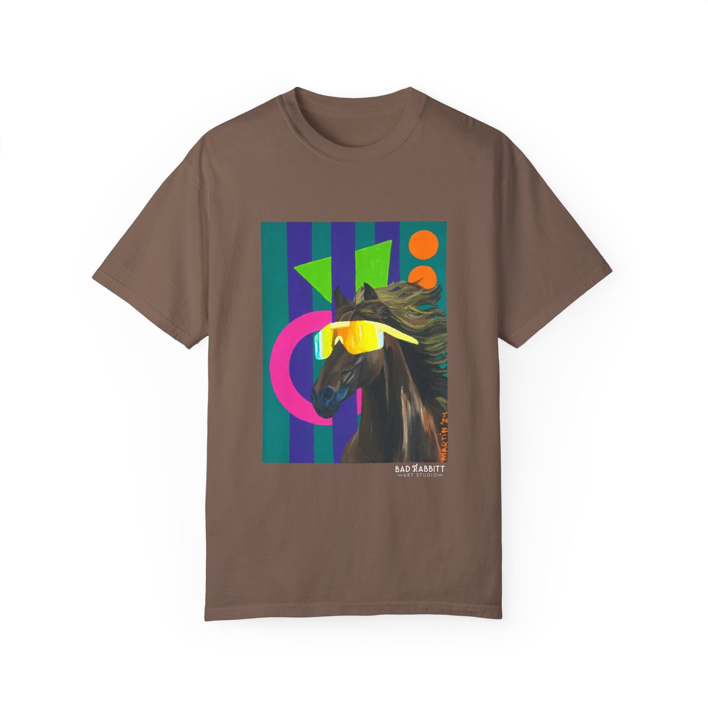 Dude Bro Horse Unisex Garment-Dyed T-shirt