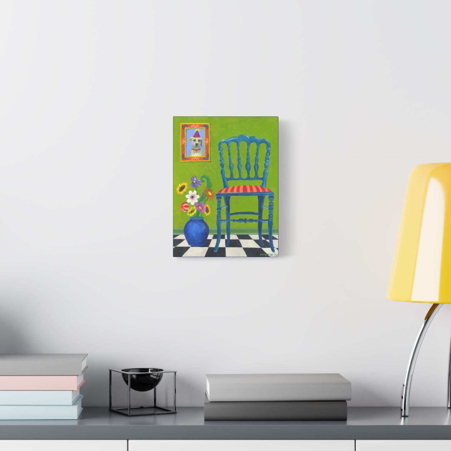 Teal Chair Canvas Gallery Wrap