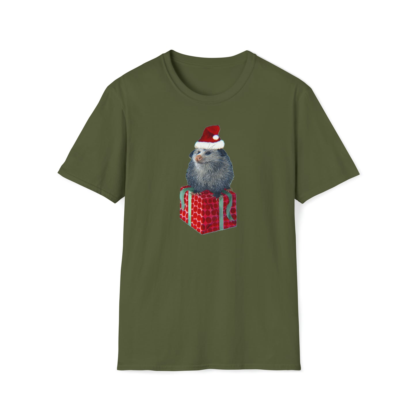 Christmas Opossum Unisex Softstyle T-Shirt