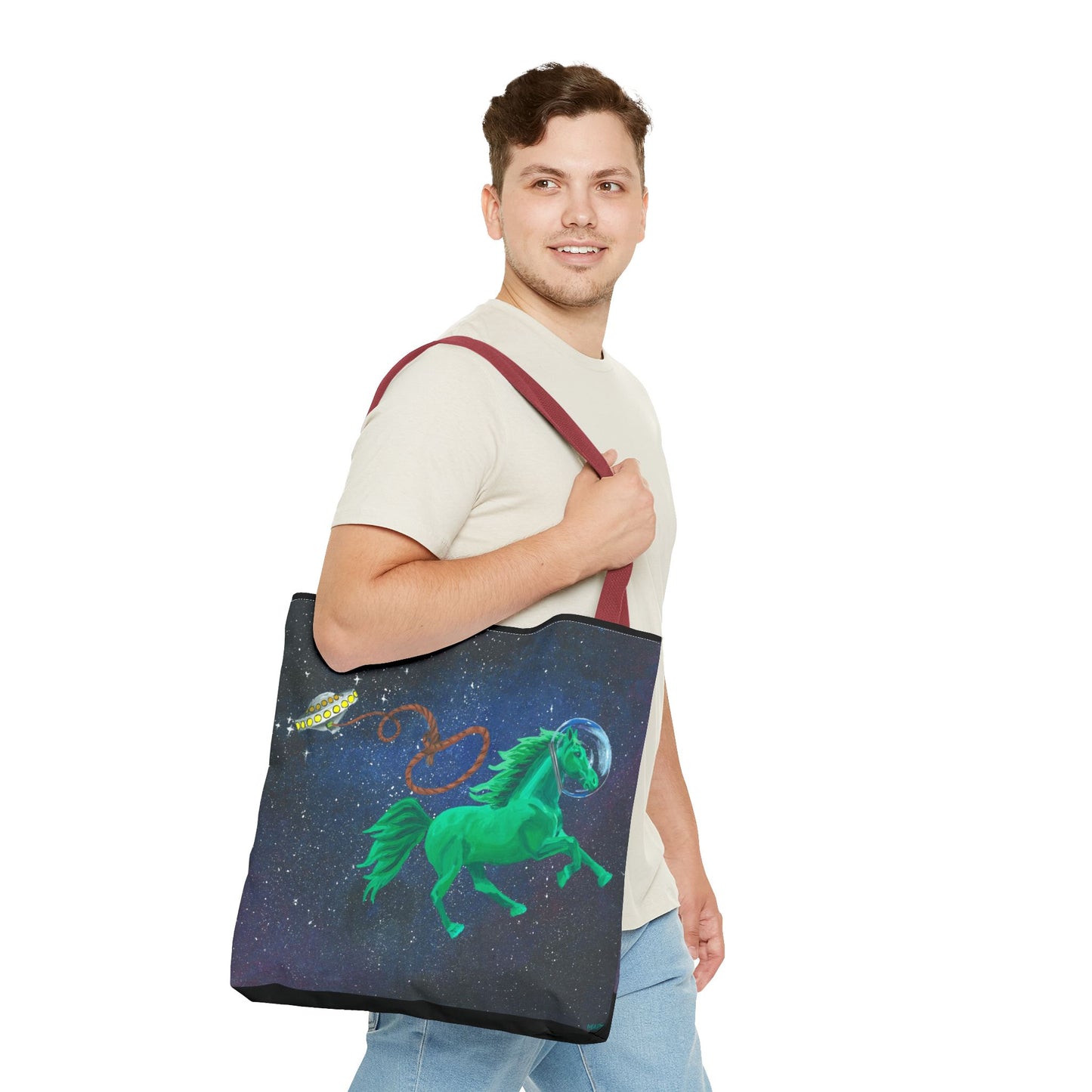 Space Horse Tote Bag