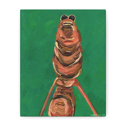 Marcus the Worm Matte Canvas, Stretched, 1.25"