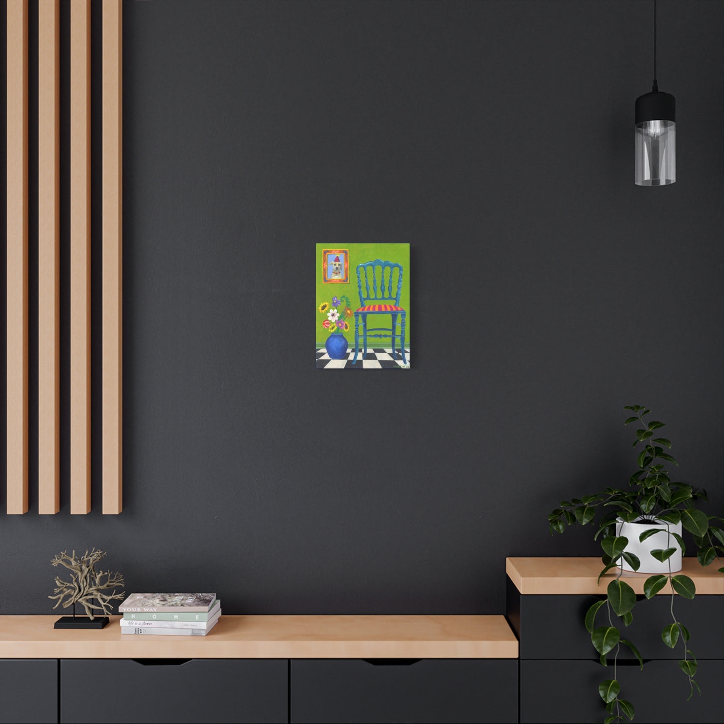 Teal Chair Canvas Gallery Wrap