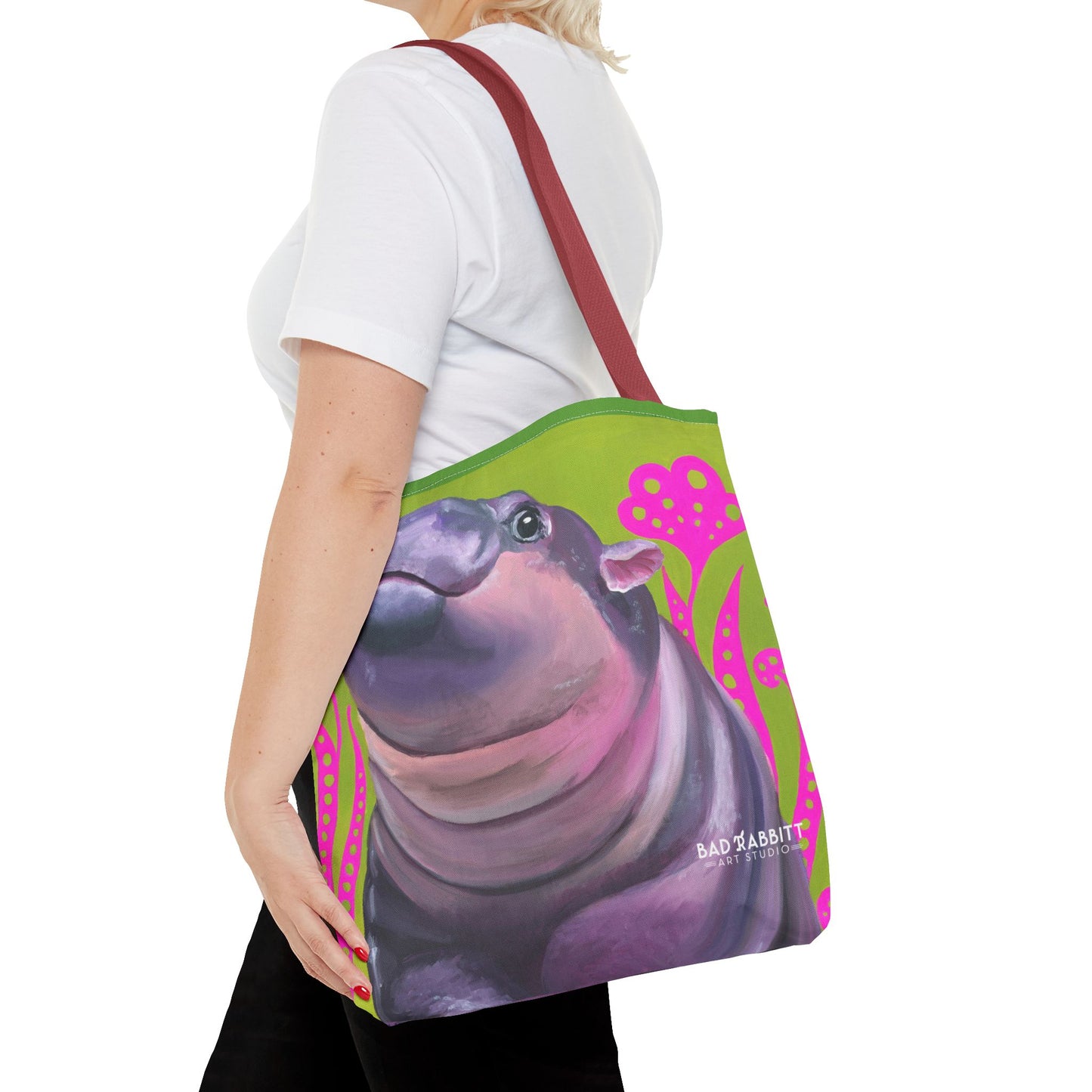 Moo Deng Tote Bag (AOP)