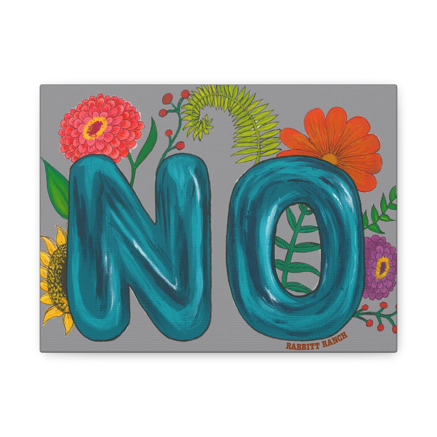 "NO" Canvas Gallery Wraps