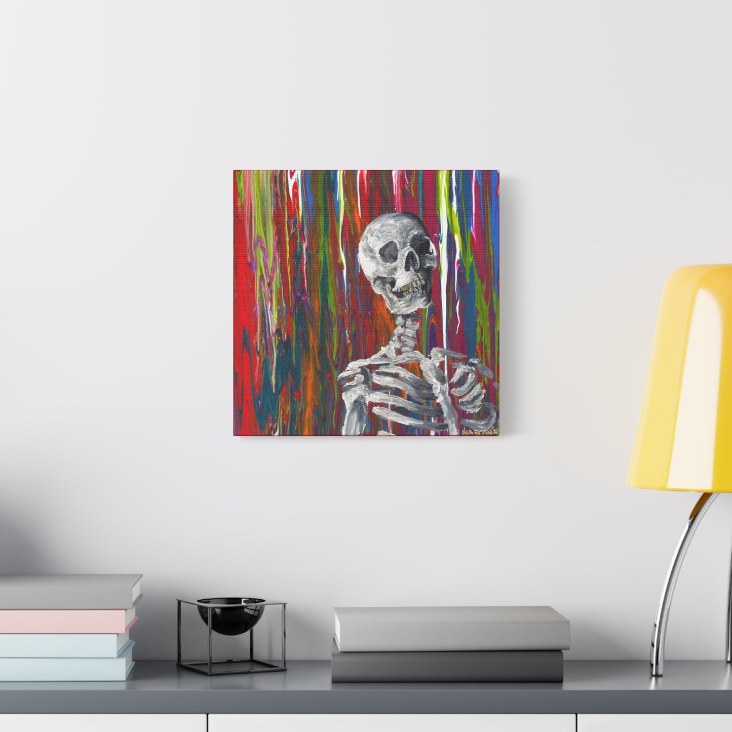 "Glitter Bones" Matte Canvas, Stretched, 1.25"