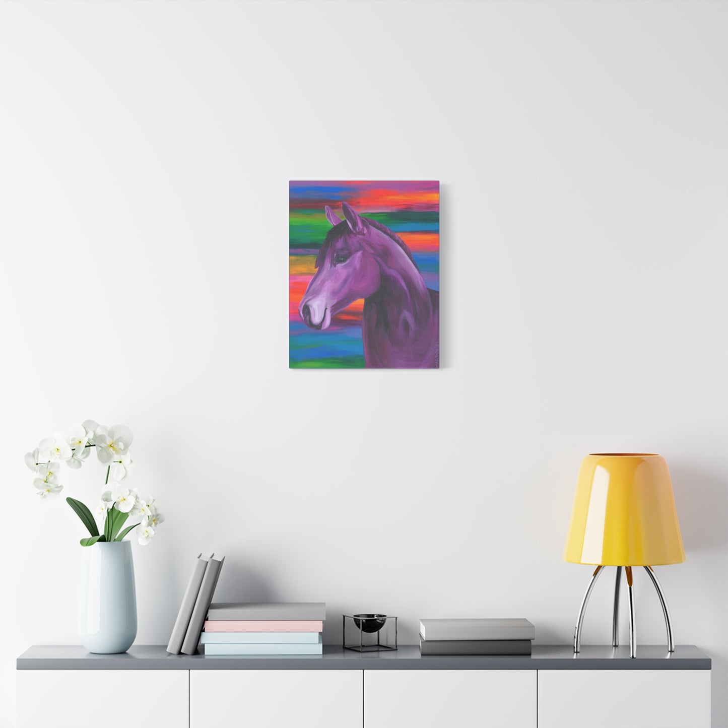 Purple Horse Canvas Gallery Wrap