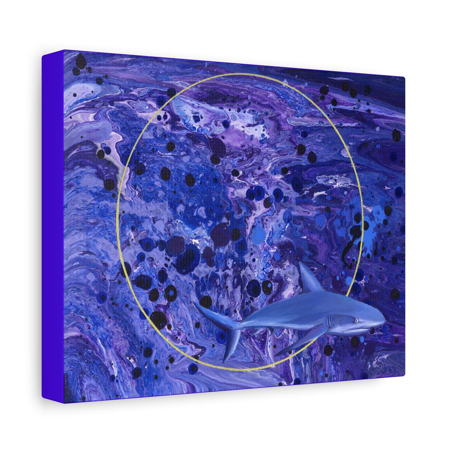 "Sharkira" Matte Canvas, Stretched, 1.25"