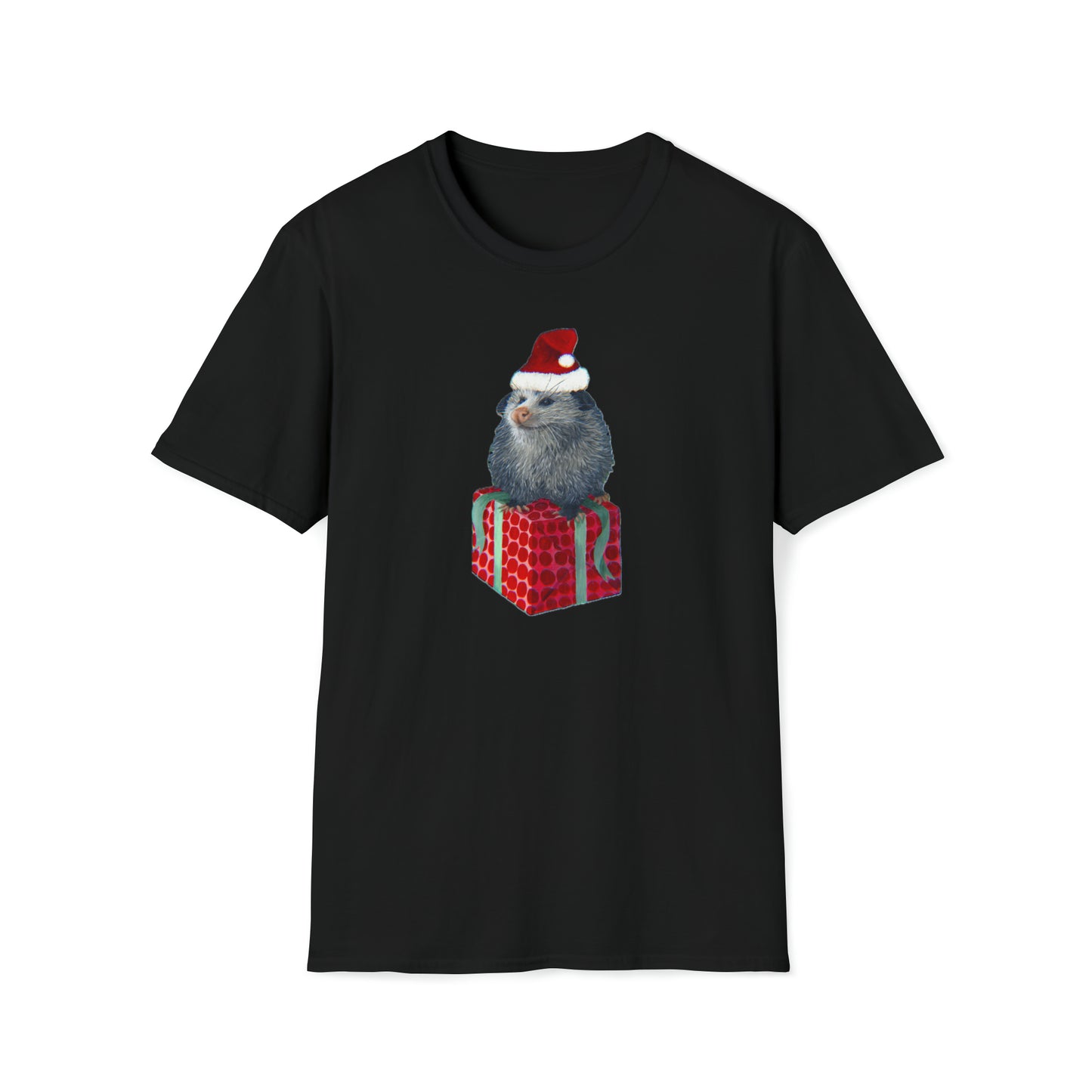 Christmas Opossum Unisex Softstyle T-Shirt