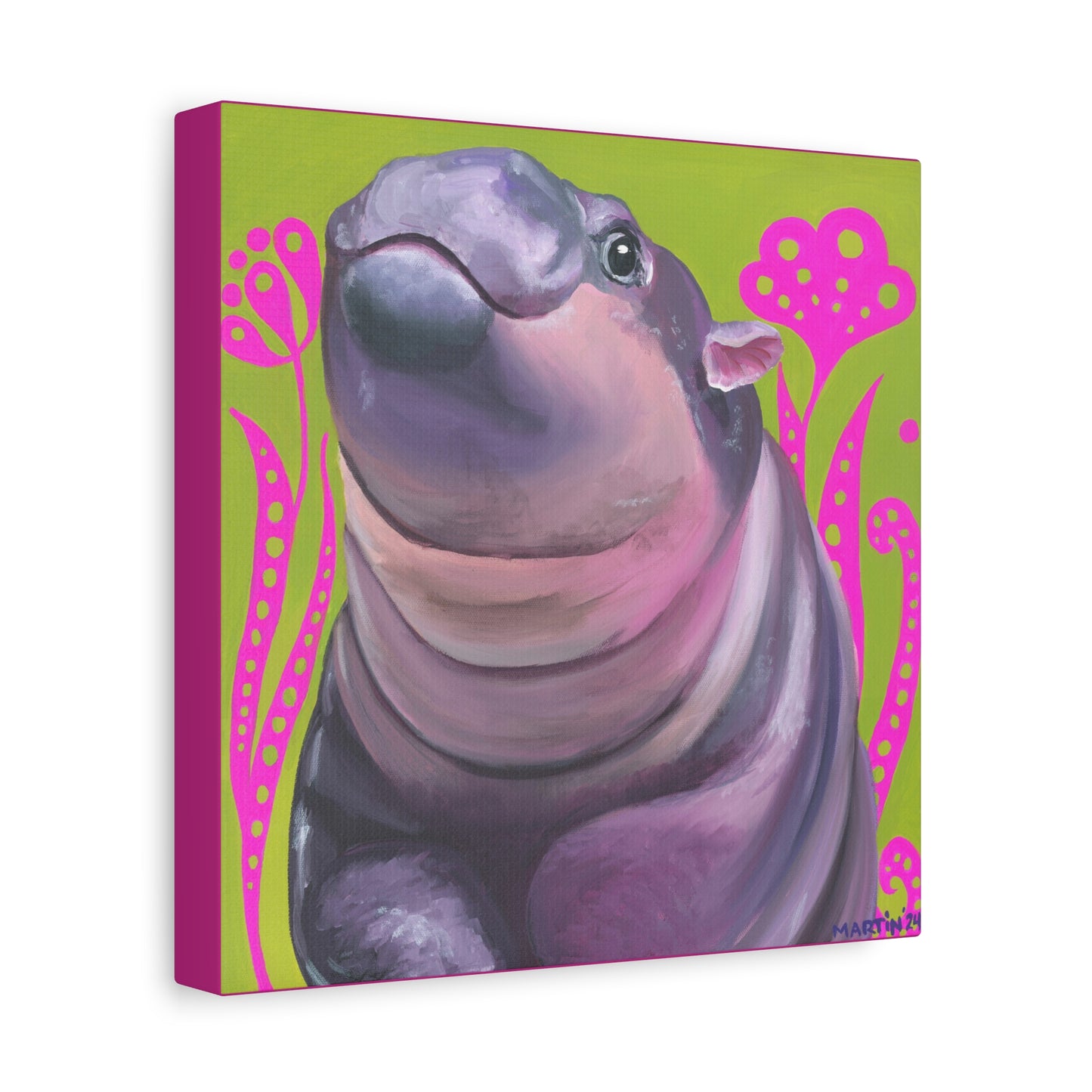 Moo Deng 2 Matte Canvas, Stretched, 1.25"