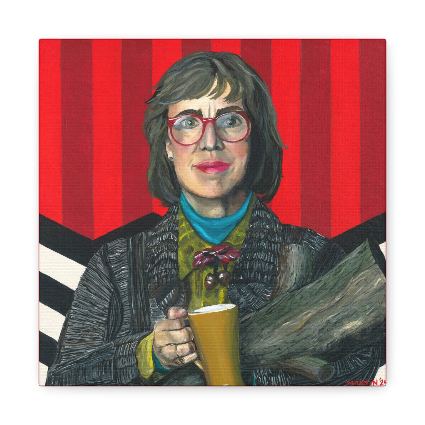 Log Lady Canvas Gallery Wrap