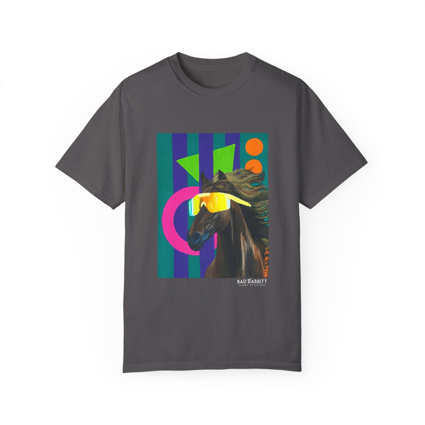 Dude Bro Horse Unisex Garment-Dyed T-shirt