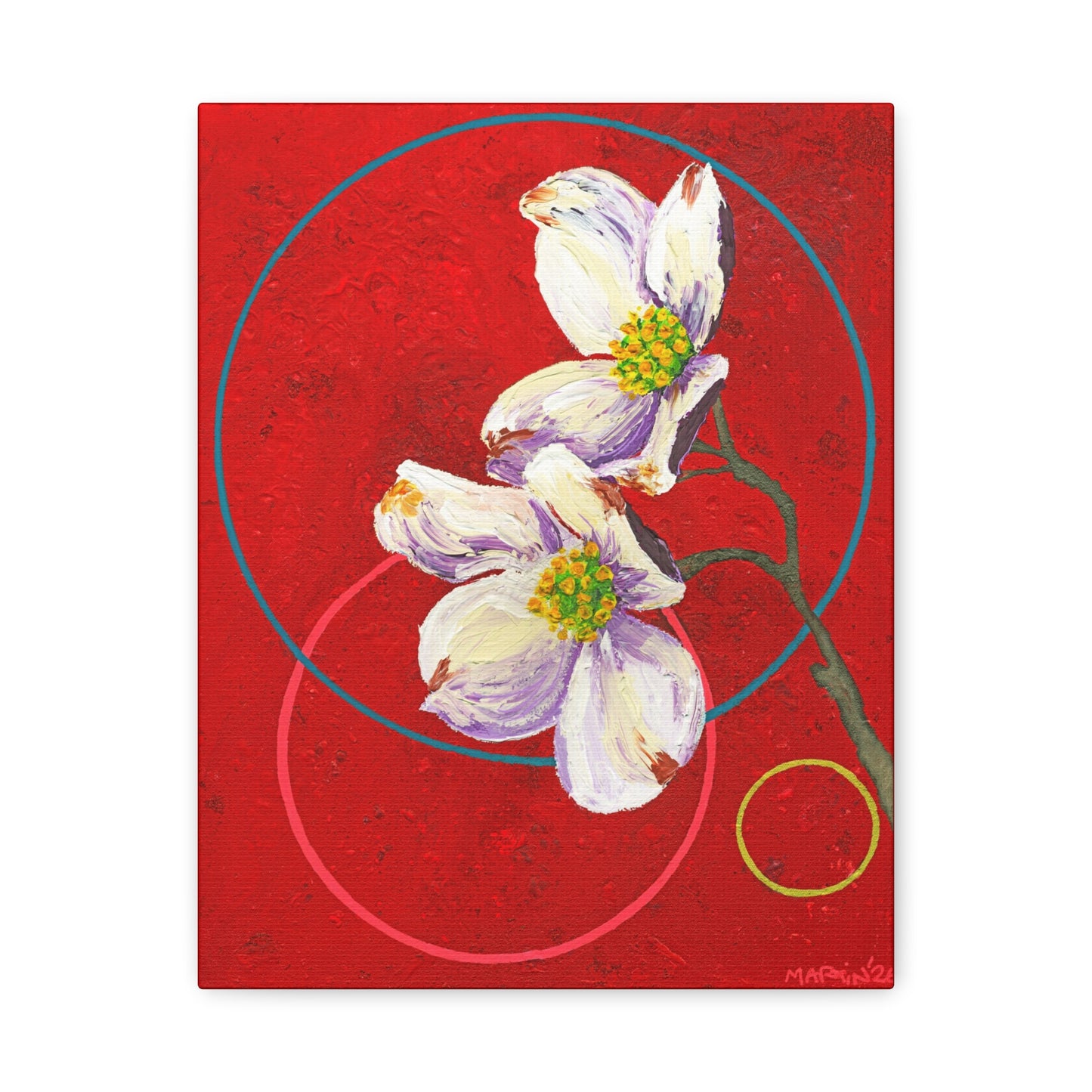 "Dogwood" Matte Canvas, Stretched, 1.25"
