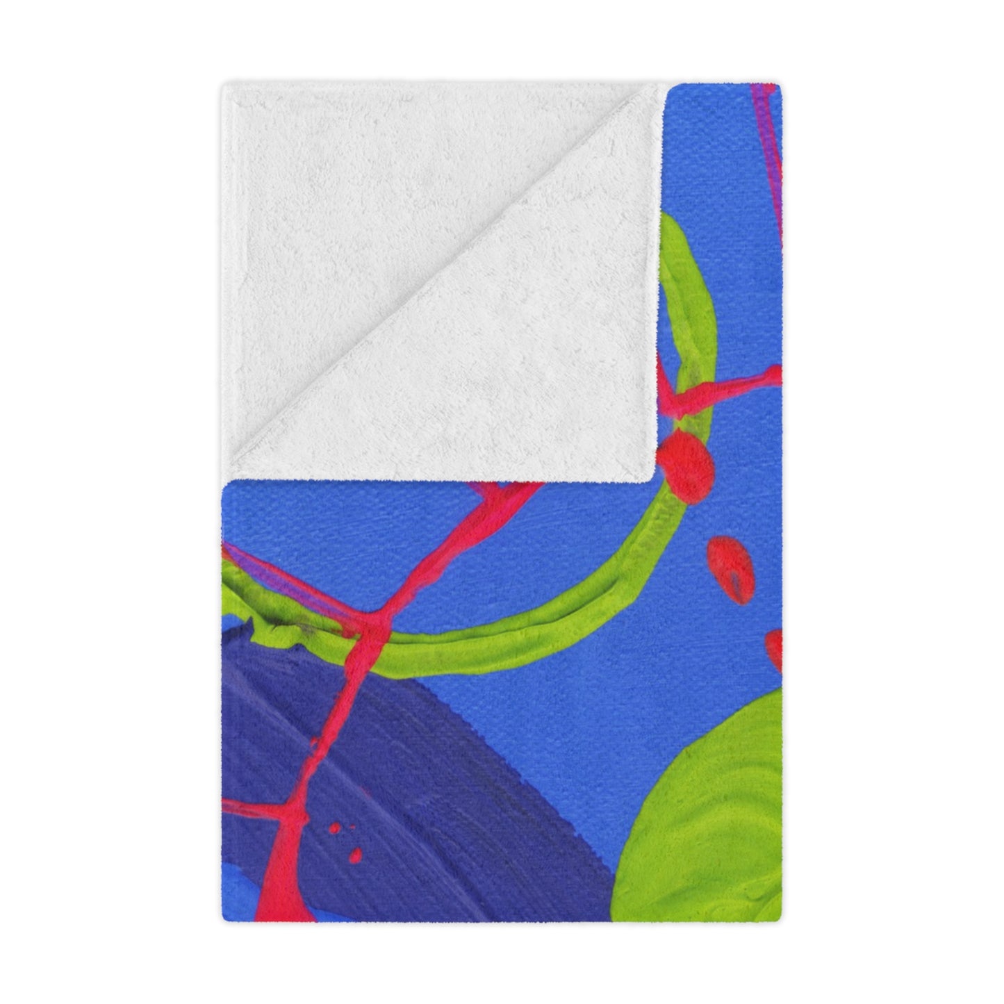 "Cobalt Abstract" Minky Blanket