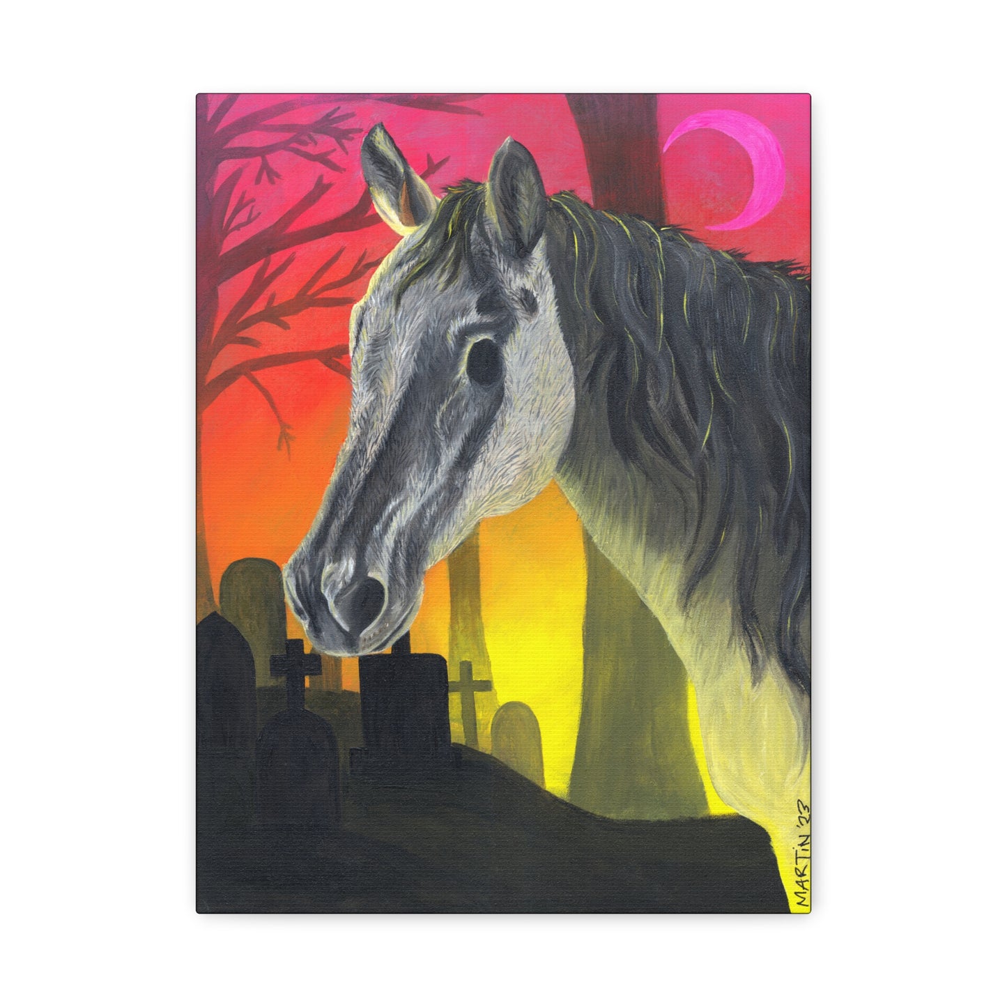 Spooky Horse Canvas Gallery Wraps
