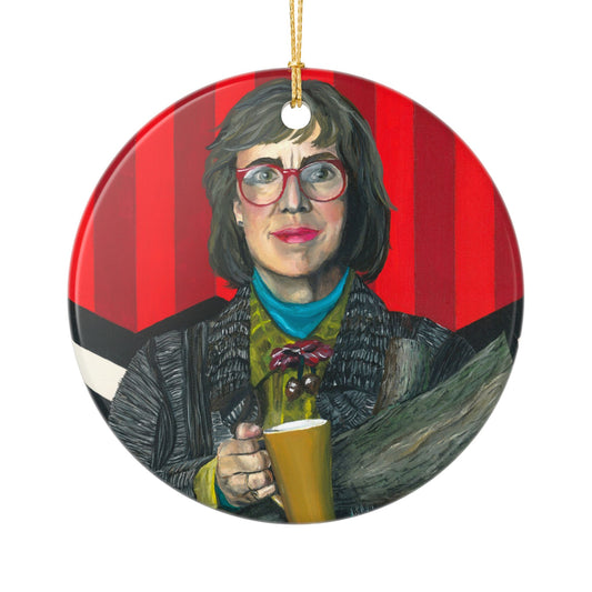 Log Lady Ceramic Ornaments (2-Side Print)
