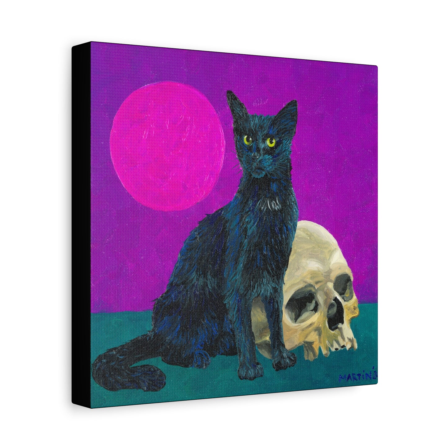 Gene Parmesan with the Skull of Dave's Enemy Canvas Gallery Wrap