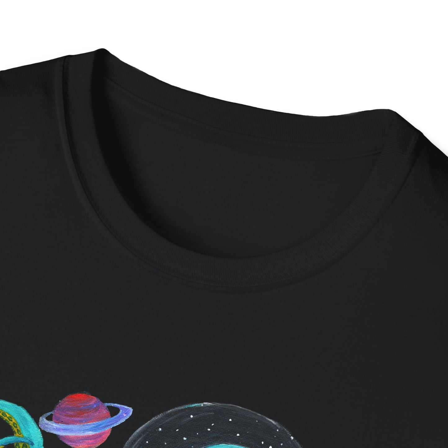 Octopus in Space Unisex Softstyle T-Shirt