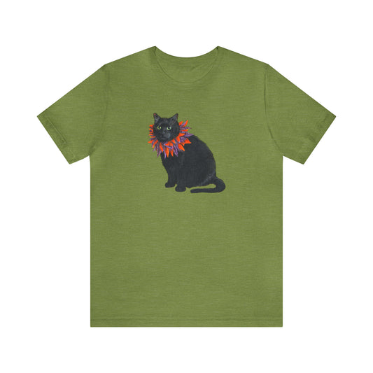 12 the Magical Halloween Cat Unisex Jersey Short Sleeve Tee