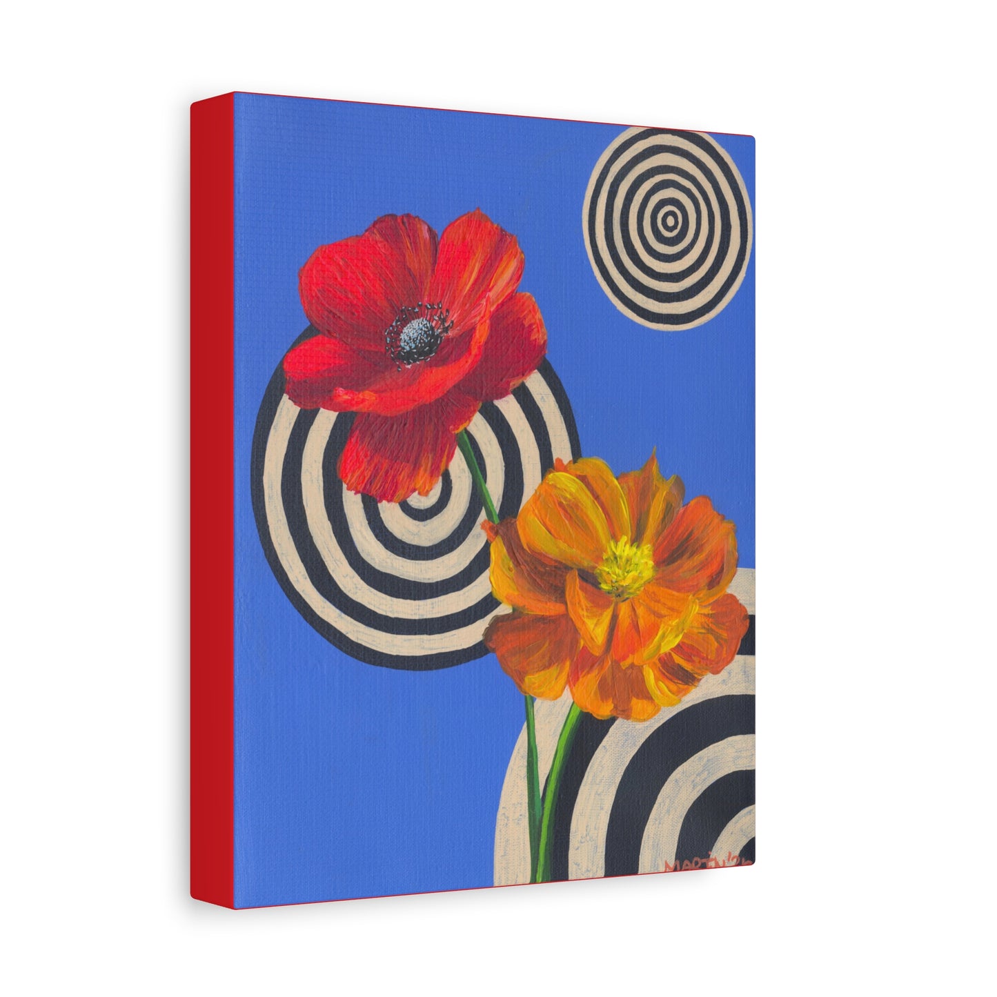 "A Poppy and a Cosmo" Matte Canvas, Stretched, 1.25"