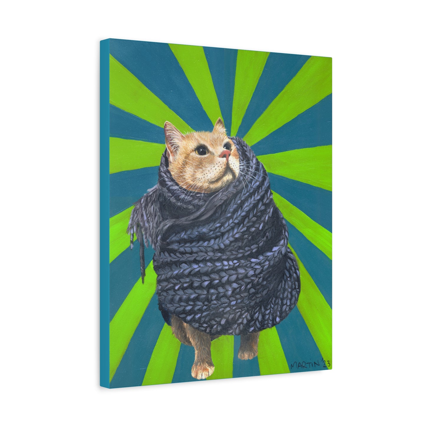 Lunchbox in Scarf Canvas Gallery Wrap