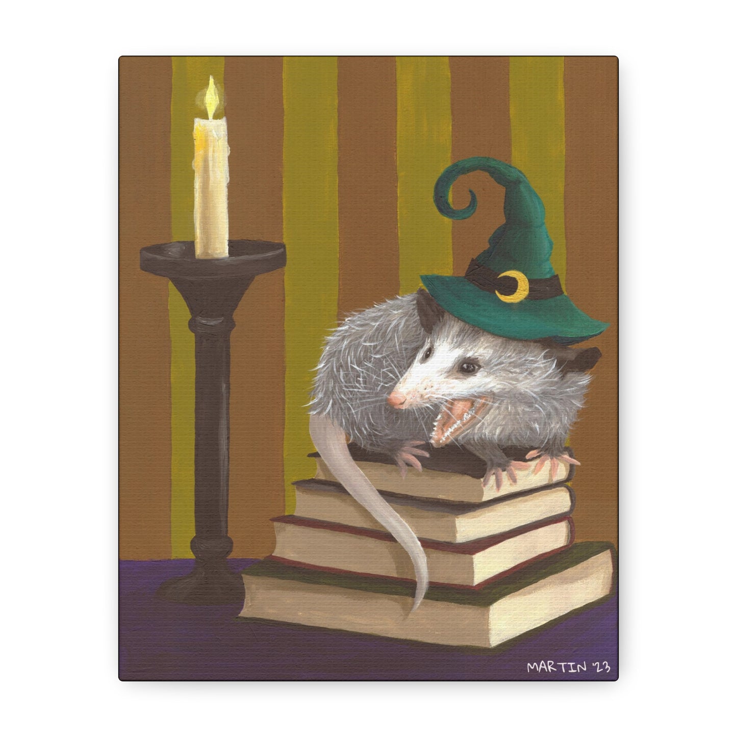 Opossum Witch Canvas Gallery Wrap