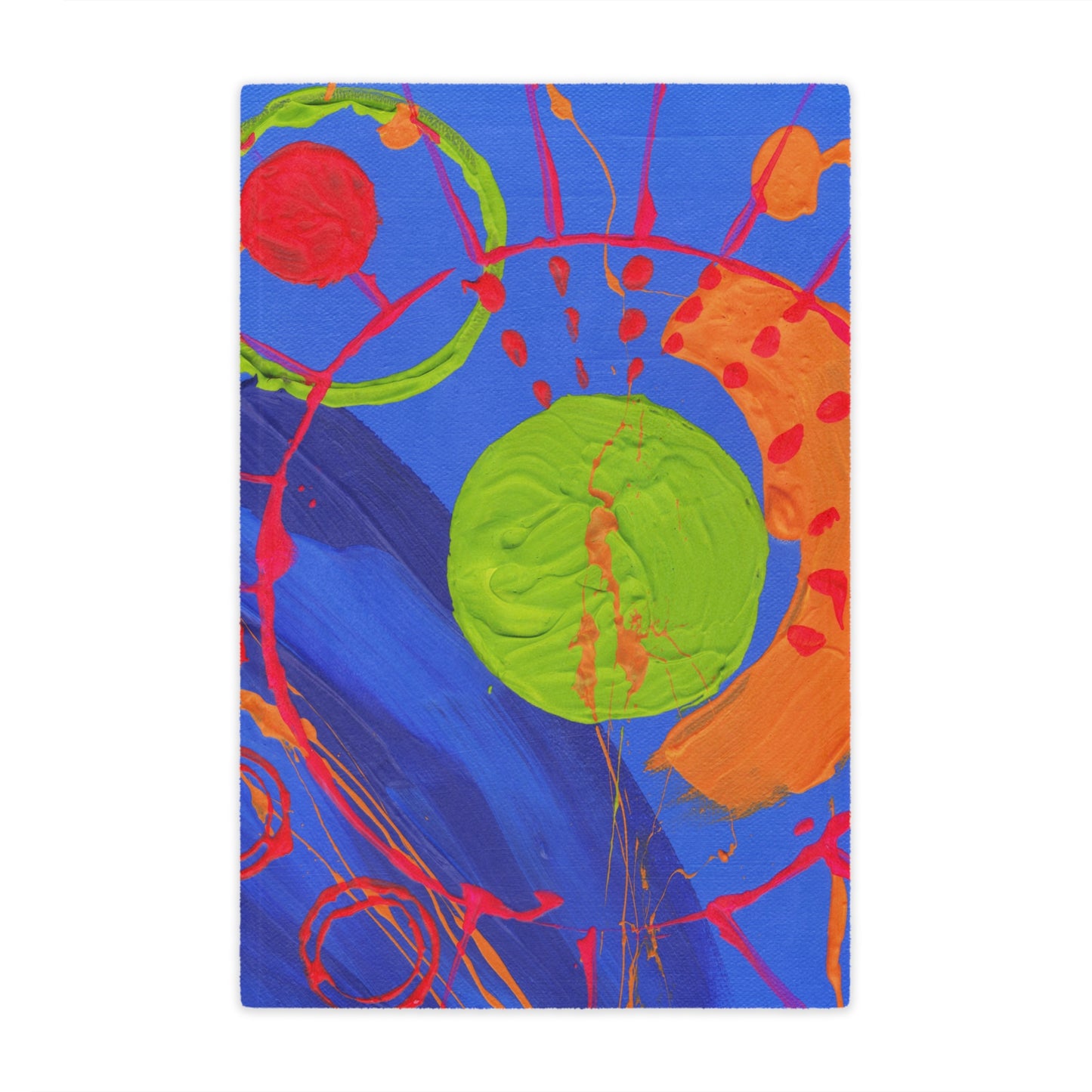 "Cobalt Abstract" Minky Blanket