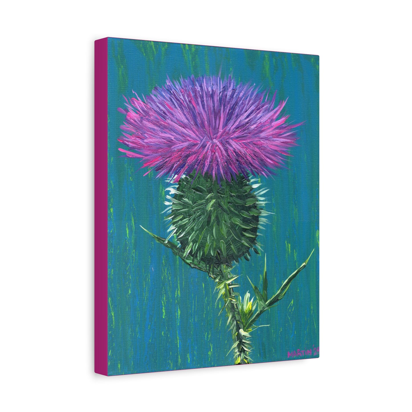 Messy Thistle Matte Canvas, Stretched, 1.25"