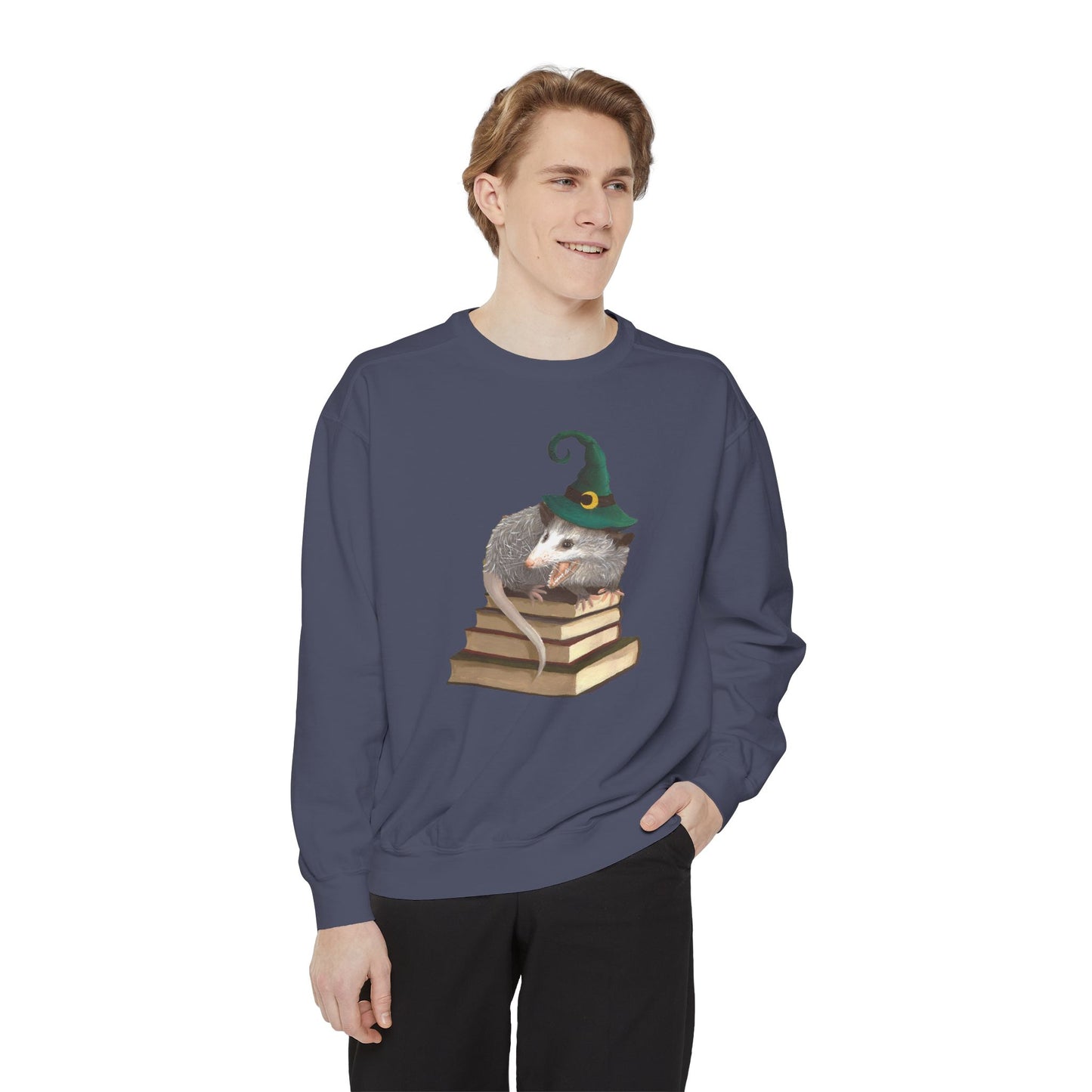 Opossum Witch Unisex Garment-Dyed Sweatshirt
