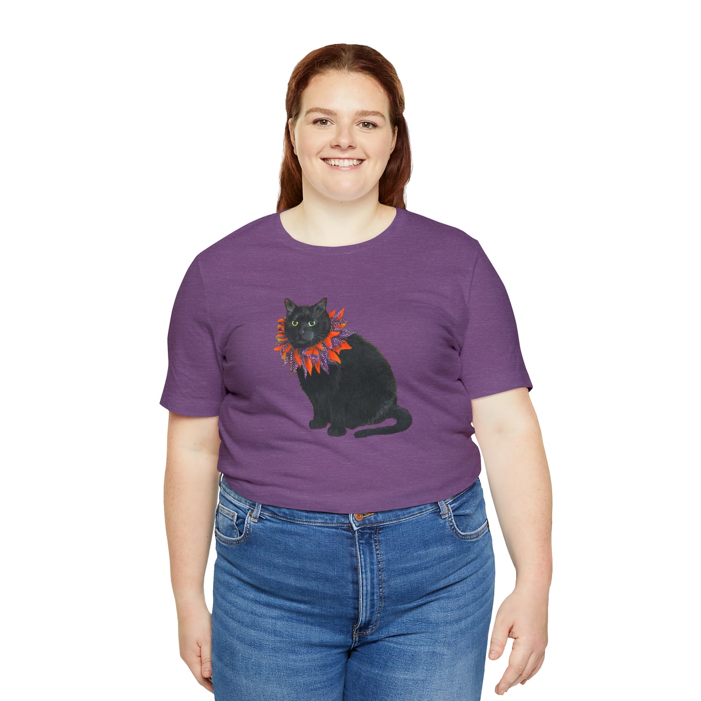 12 the Magical Halloween Cat Unisex Jersey Short Sleeve Tee