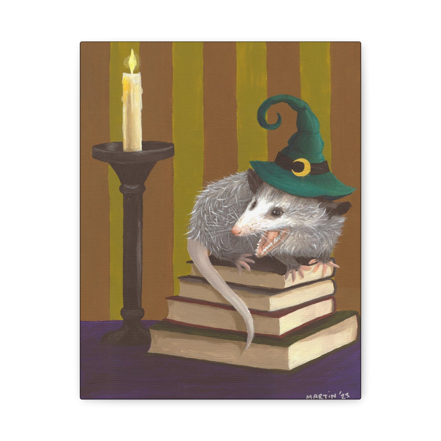 Opossum Witch Canvas Gallery Wrap