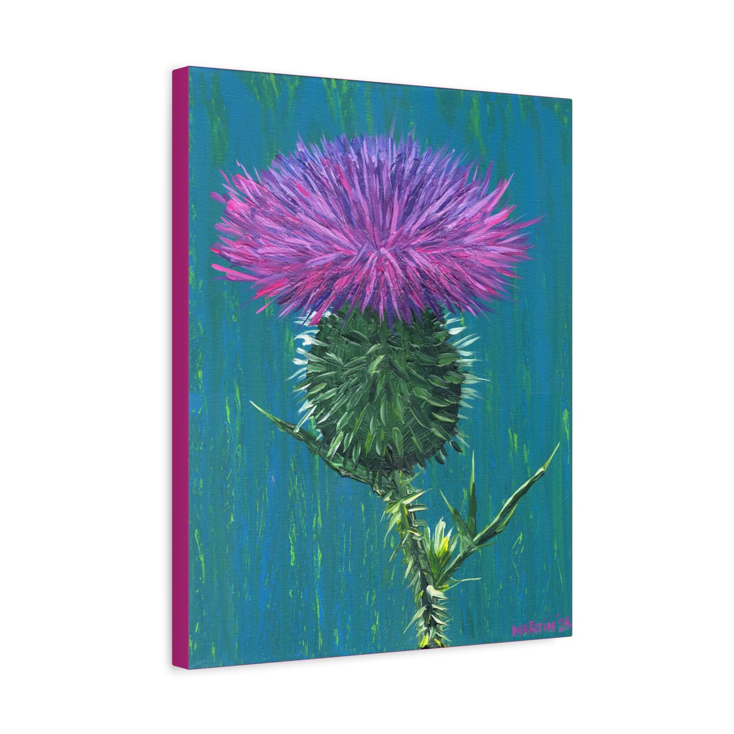 Messy Thistle Matte Canvas, Stretched, 1.25"