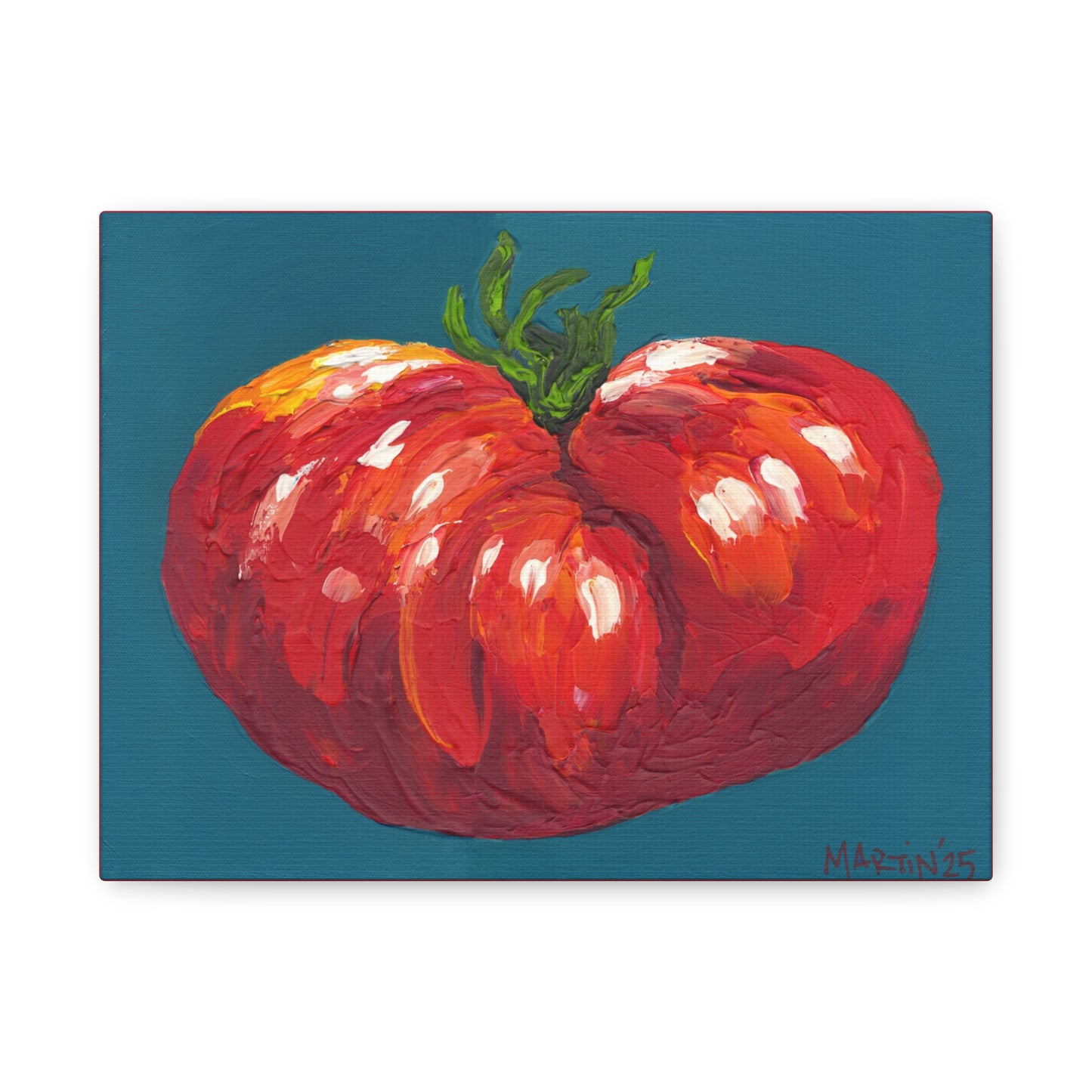 Funky Red Tomato Matte Canvas, Stretched, 1.25"