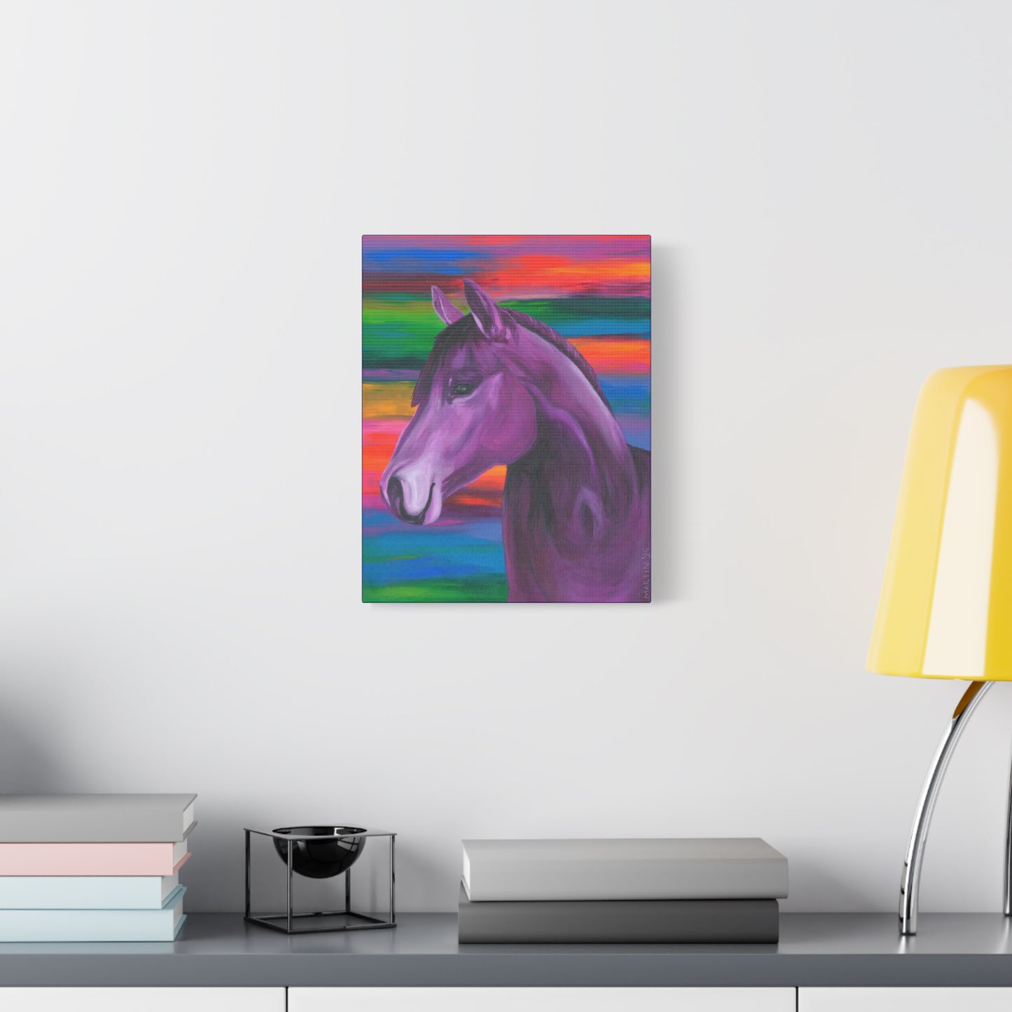 Purple Horse Canvas Gallery Wrap