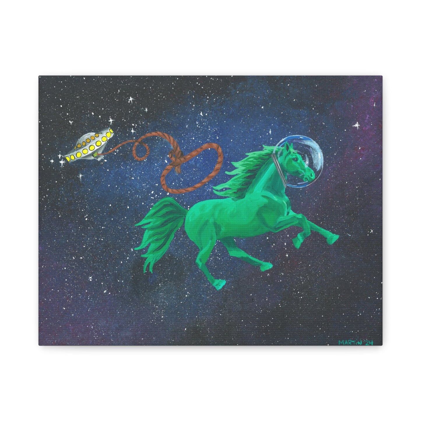 Space Horse Canvas Gallery Wrap