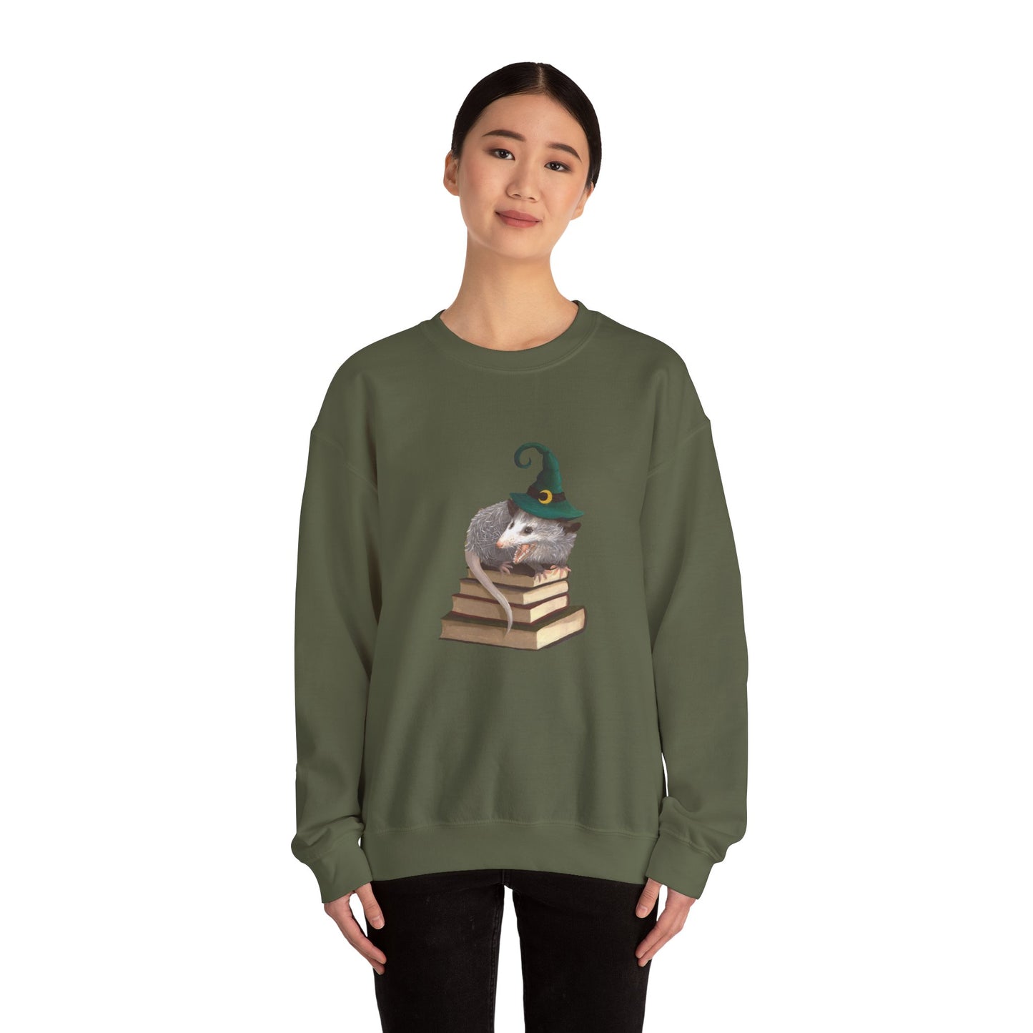 Opossum Witch Unisex Heavy Blend™ Crewneck Sweatshirt