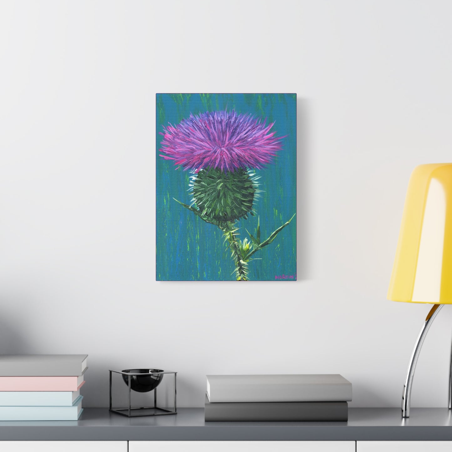 Messy Thistle Matte Canvas, Stretched, 1.25"
