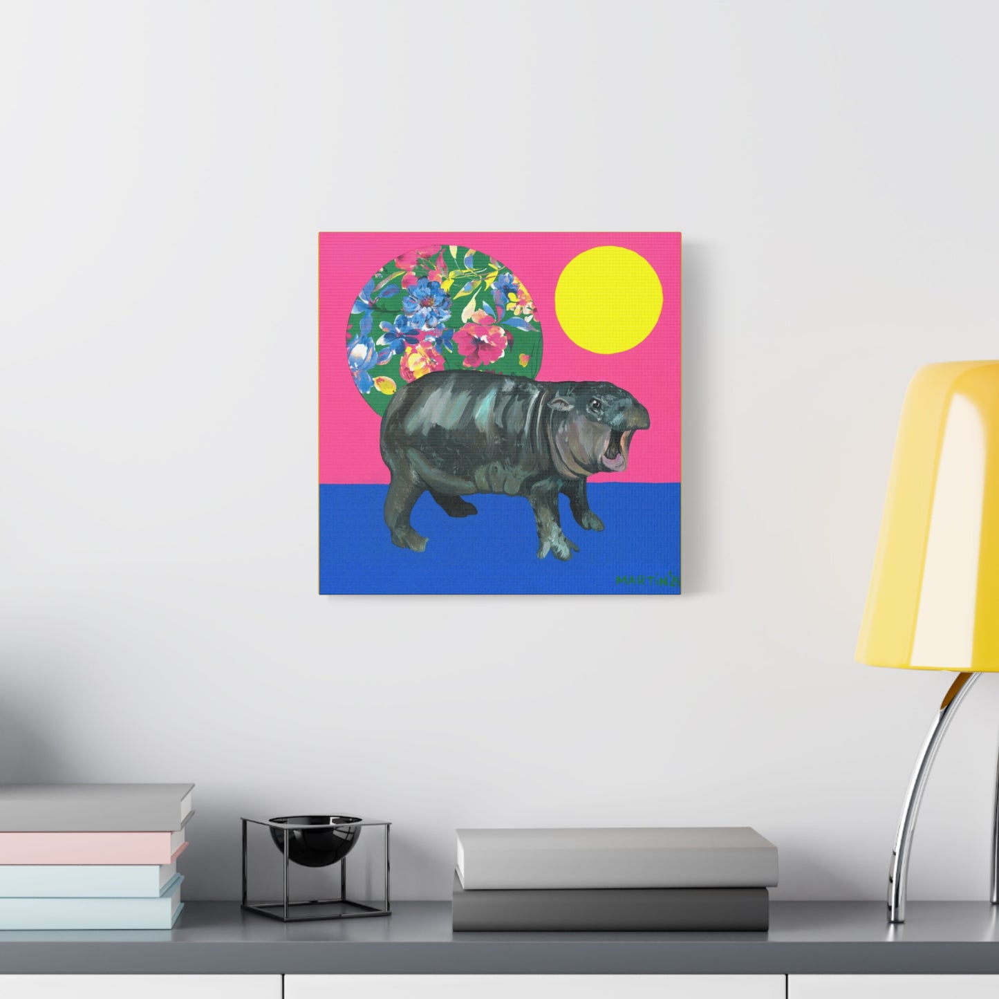 Moo Deng Matte Canvas, Stretched, 1.25"